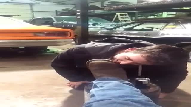 Work Boot Lick! (No Sex)