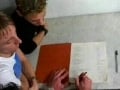 Teacher and his french students