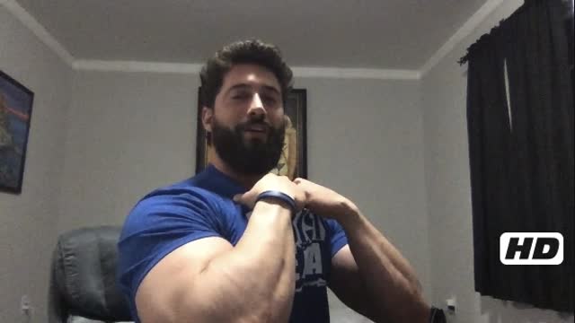 Lovely Bodybuilder Ethan Stewart Flexes For a Grateful Public