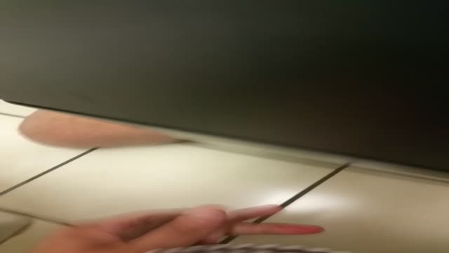 Straight bathroom action