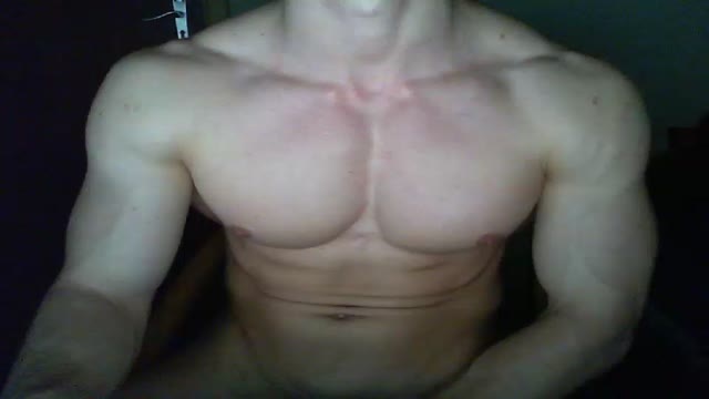 Muscle jock flexing
