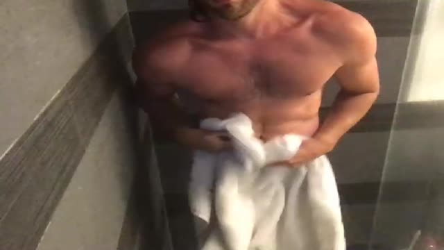 hot guy showering