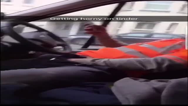 horny guy gets filmed .