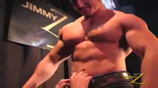 billy herrington cody miller poses and shows off
