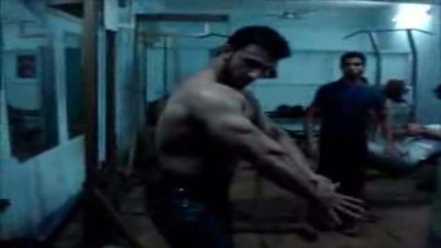 Sweaty Indian Muscle