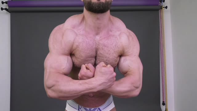 Huge Ripped Guy Posing