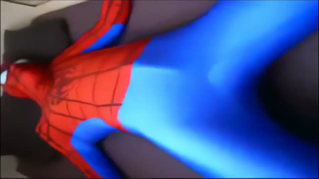 Spiderman tied