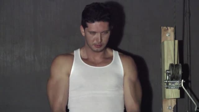 chained muscleman