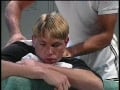 Hot baseball player fisting