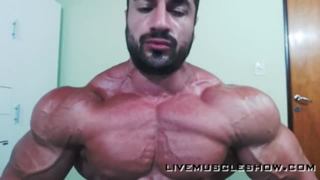 Muscle  flexing webcam