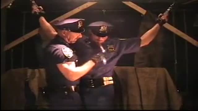 Smoking policeman