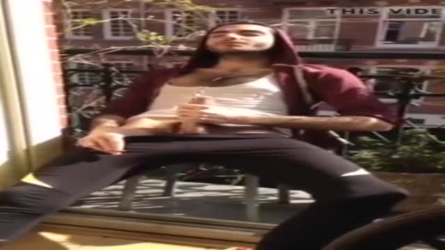Hung Italian Jerks on balcony