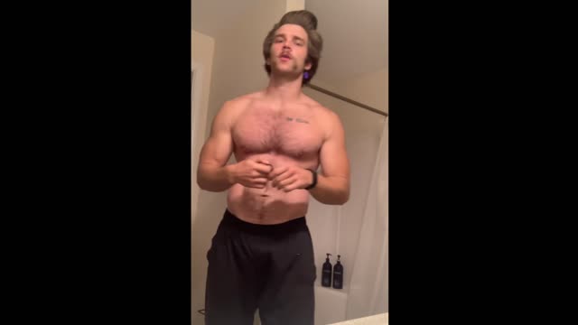 verbal hunk jerks off
