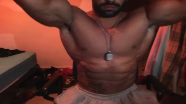 Sergi Constance muscle stud jerks off