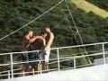 Three men on boat
