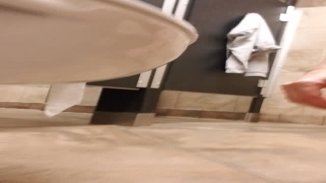 Toilet Floor licking