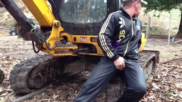 jerking off on the jobsite