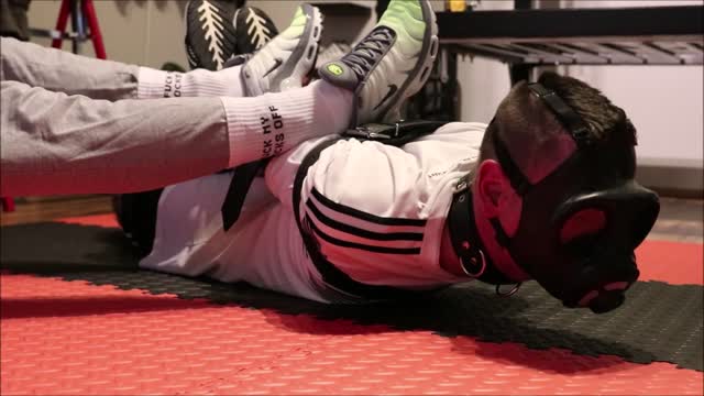 Soccer boy Hogtied