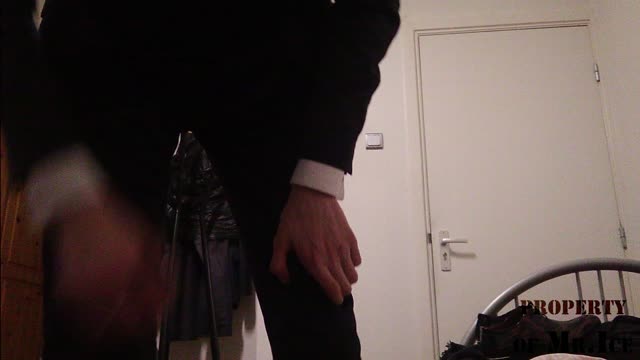 Wazay - Young twink Jacks-off with dress shoes (Short Video)