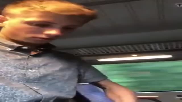 Jerking and Cumming on the Train
