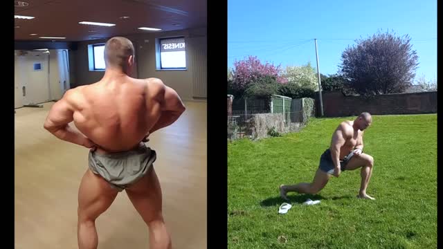 Lukas G posing and flexing 2