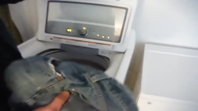 Laundry day spanking and belting