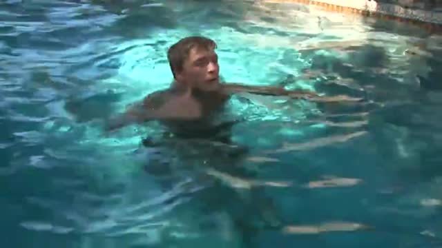 Gavin Waters pool jerk off