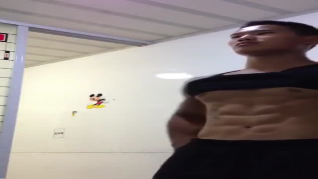 Chinese Bodybuilder Cum