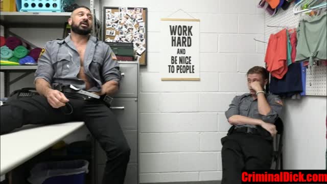 Guy Talk between two horny cops