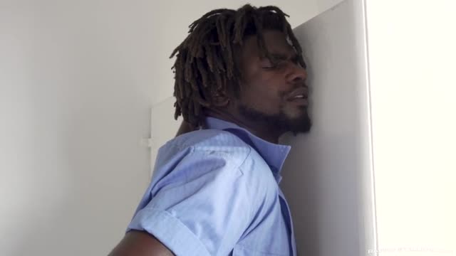 Bathroom interracial fuck