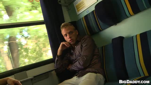 Getting bareback sex on a train