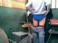 Mexican thug taps his friends ass