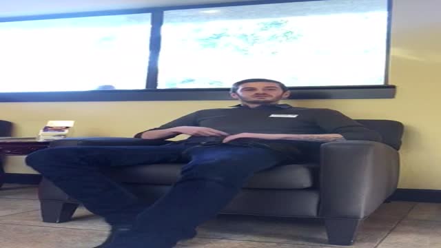 Hot stud shows-off at work