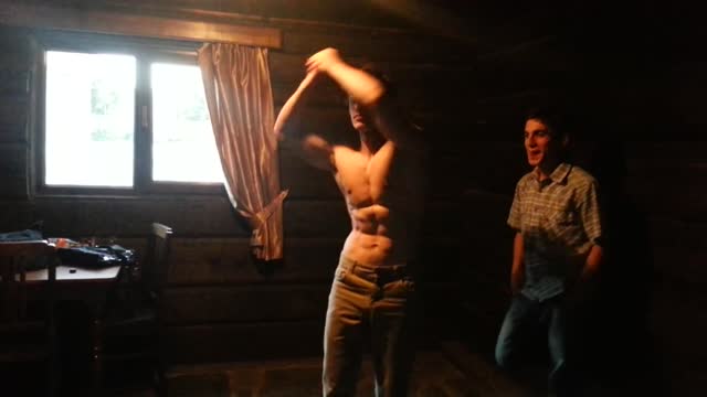 Teen Muscle Worshiped by Friends
