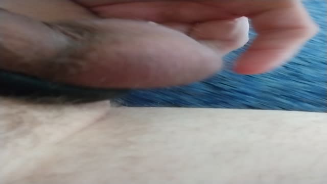 Stroking cock 