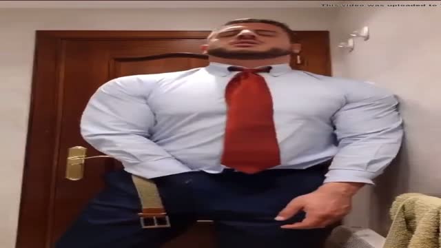 hot str8 muscle in shirt and tie suit