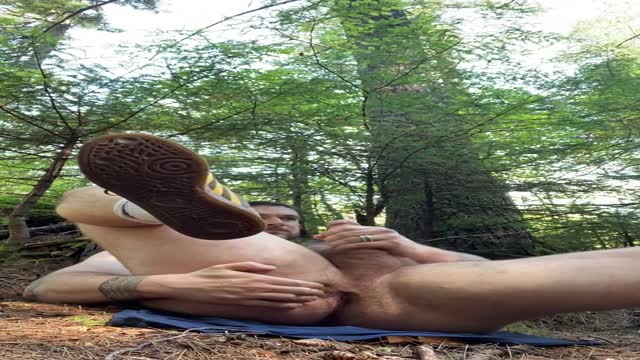 Handsome guy masturbating