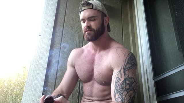 Scott Ambrose smoking