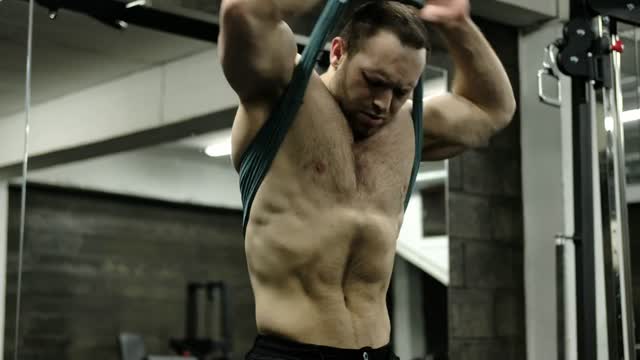 muscle guys flexing