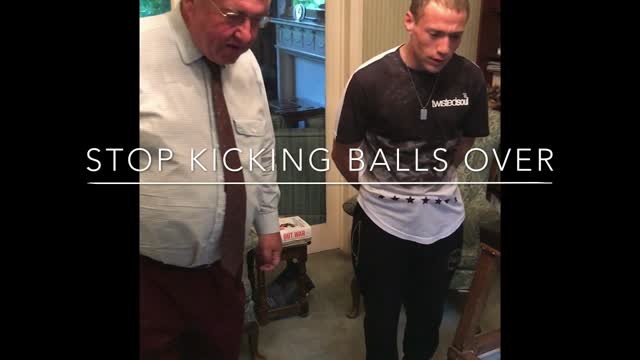 Stop kicking Ball over the fence 