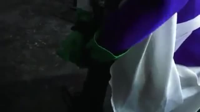 Superhero defeated 