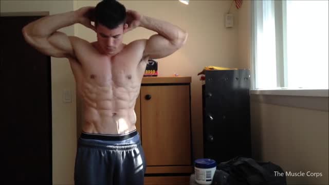 Flexing and posing 
