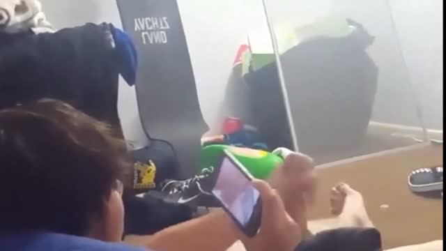He allows his buddy to film him cum