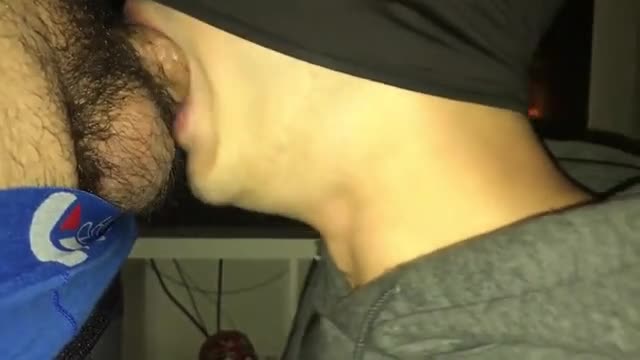 Swallowing a hot cock