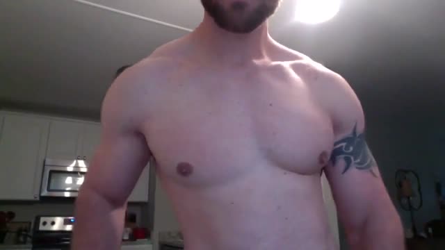 Jock cums in bathroom