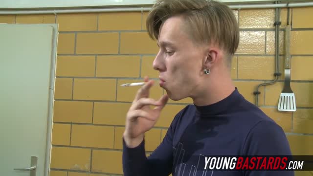 Hung black bottom at the mercy of a blond German twink