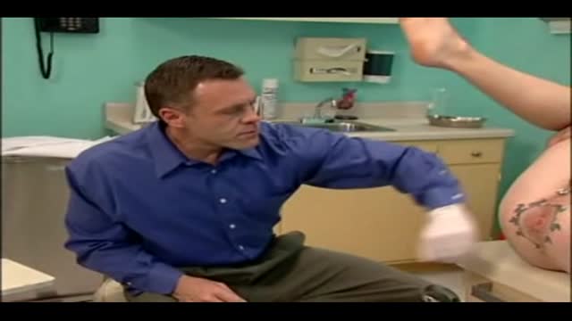 Doctor fists patients tattooed ass
