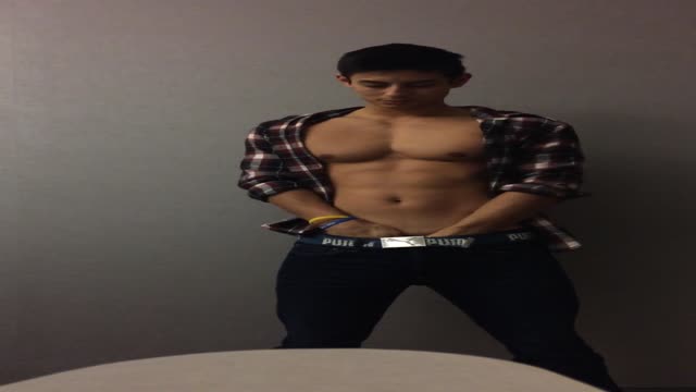 Kjell Strips and Eats Cum