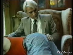 Dad gets a spanking lesson